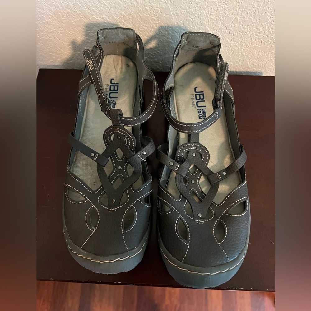 JBU Memory Foam Purple Sandals Size 8.5 - Picture 2 of 10